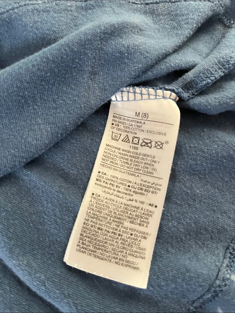 Old Navy Blue Shark-Print Crewneck Tee